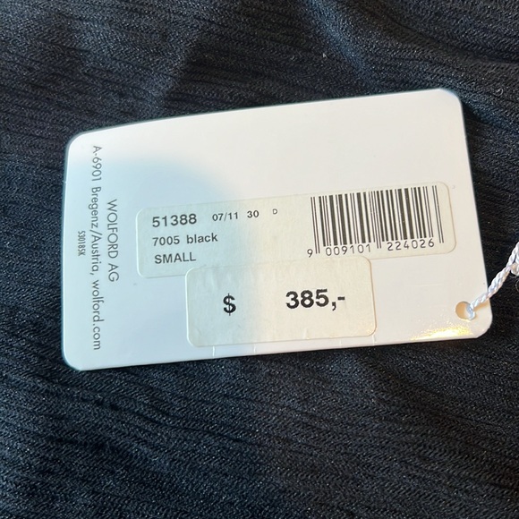 NWT black Wolford Mernice fitted trumpet style knee length skirt size small - Picture 4 of 5